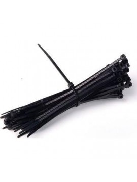 Meşem Siyah Cırtlı Plastik Kelepçe Kablobağı 3,6x300 100 AdeT